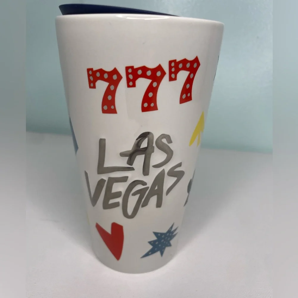 Starbucks Las Vegas Ceramic Travel Tumbler  with Lid